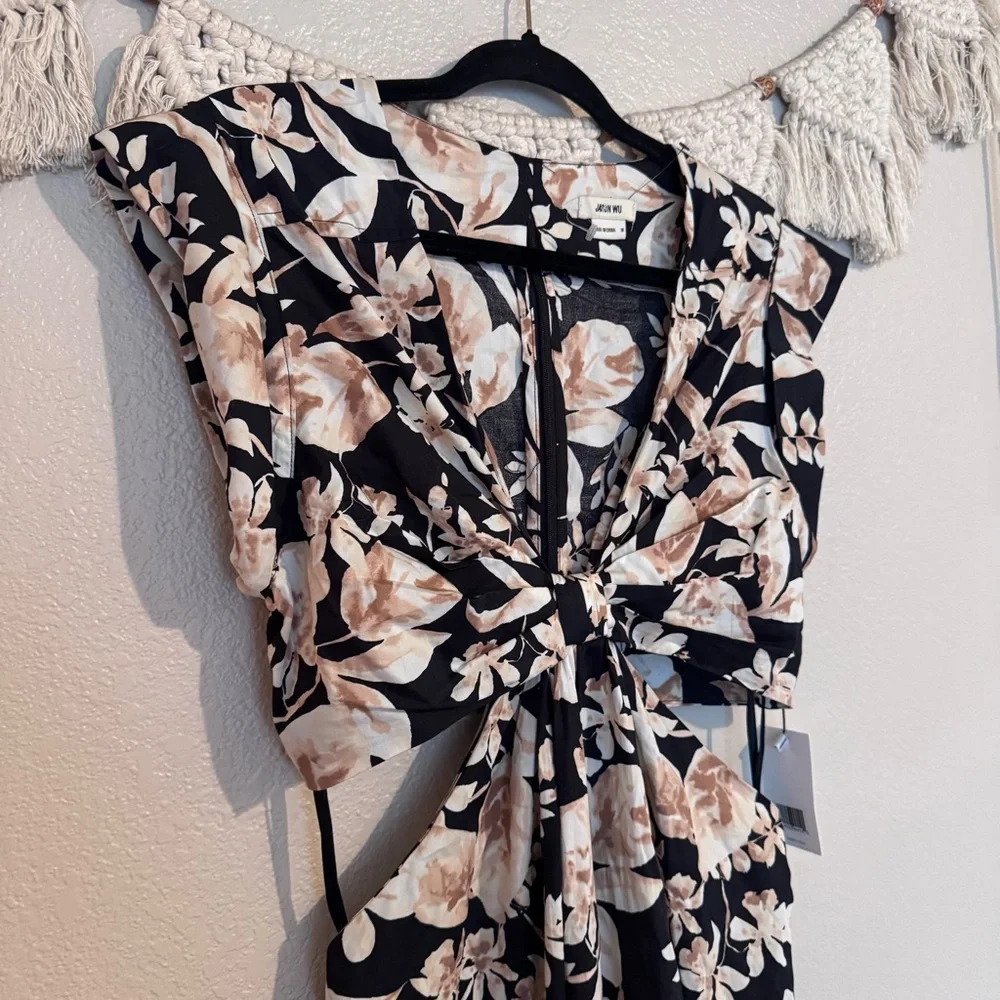 Jason Wu‎ Floral Open Back Maxi Dress